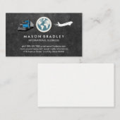 Wereldwijde Wereldbol | Semi Truck | Luchtvliegtui Visitekaartje (Voorkant / Achterkant)