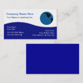 Wereldwijde Wereldbol Visitekaartjes (Voorkant / Achterkant)