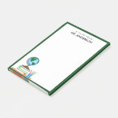 Wereldwijde Wereldbol voor de stapel boeken - Gepe Post-it® Notes (Schuin)