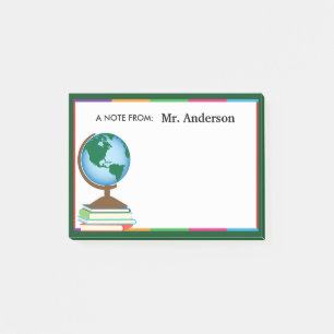 Wereldwijde Wereldbol voor de stapel boeken - Gepe Post-it® Notes