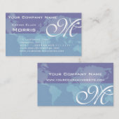 Wereldwijde Wereldkaart voor verkoop- en marketing Visitekaartje (Voorkant / Achterkant)