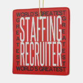 Wereldwijde werkomgeving met het grootste personee keramisch ornament (Links)