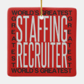 Wereldwijde werkomgeving met het grootste personee keramisch ornament (Achterkant)