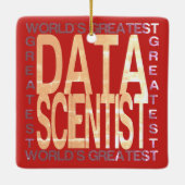 Wereldwijde wetenschappers op het gebied van gegev keramisch ornament (Achterkant)