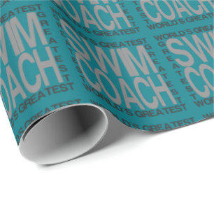 Wereldwijde wim-coach cadeaupapier