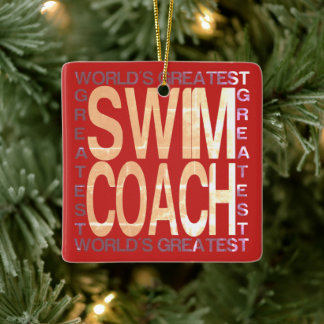 Wereldwijde wim-coach keramisch ornament