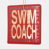 Wereldwijde wim-coach keramisch ornament (Links)