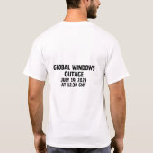 Wereldwijde Windows-storing 19 juli 2024 op 1230 G T-shirt (Achterkant)