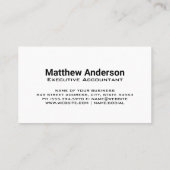 Wereldwijde zakelijke Logo | Grafieken Visitekaartje (Achterkant)