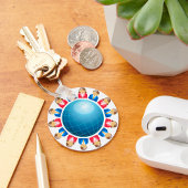 Wereldwijde zakelijke Mannen en vrouwelijke Sleute Sleutelhanger