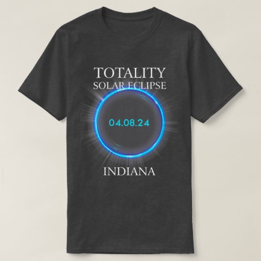 Wereldwijde zonne-energie 2024 Indiana 04 T-shirt (Design voorkant)