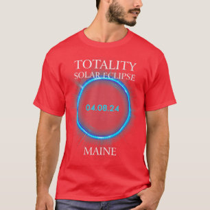 Wereldwijde zonne-energie 2024 Maine 04 T-shirt