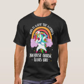 Wereldwijde zuster Rn zuster Nursing Unicorn Rainb T-shirt (Voorkant)