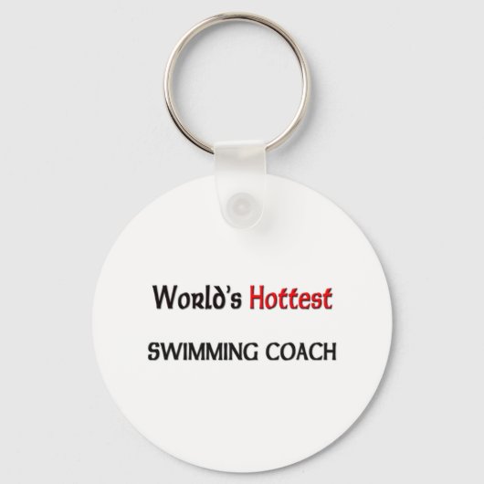 Wereldwijde zwemcoach sleutelhanger (Voorkant)