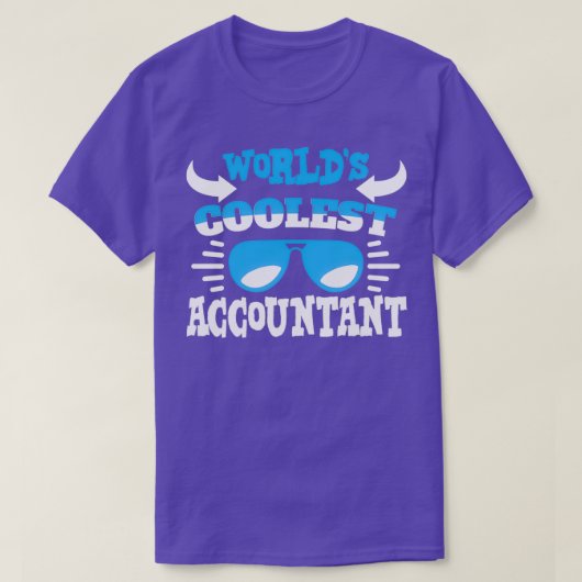 Wereldwijden koelste accountant t-shirt (Design voorkant)