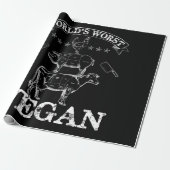 Wereldwijden slechtste veen vlees BBQ Koe kippen v Cadeaupapier (Uitgerold)