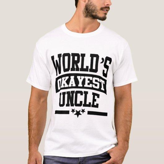 WERELDWIJD'S OKAYEST UNCLE T-SHIRT (Voorkant)