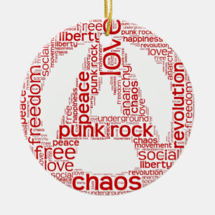 Wereldwolk in anarchie vorm keramisch ornament