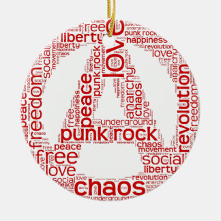 Wereldwolk in anarchie vorm keramisch ornament