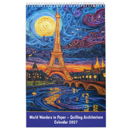 Wereldwonderen in papier – Quilling-architectuur Kalender