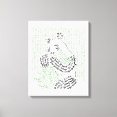 Wereldwoord Bamboe Panda Canvas Print (Voorkant)