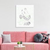 Wereldwoord Bamboe Panda Canvas Print (Insitu (Woonkamer))