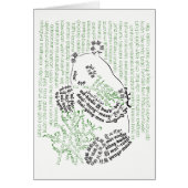 Wereldwoord Bamboe Panda Kaart (Voorkant)