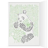 Wereldwoord Bamboe Panda Kaart (Binnen (Links))