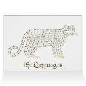 Wereldwoord Clouded Leopard Kaart (Binnen Horizontaal (Boven))