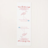 Wereldwoord Flamingo Yoga Mat (Achterkant)