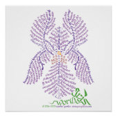 Wereldwoord iris Poster (Voorkant)