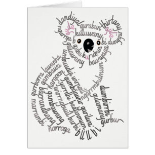 Wereldwoord Koala Kaart