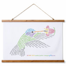 Wereldwoord kolibrie wandtapijt