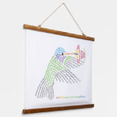 Wereldwoord kolibrie wandtapijt hangend wandkleed (Gebogen)