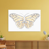 Wereldwoord Monarch Vlinder Canvas Print (Insitu (Woonkamer))