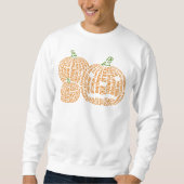 Wereldwoord pompoen sweatshirt (Voorkant)