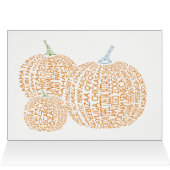 Wereldwoord pompoenen Kaart (Binnen Horizontaal (Boven))