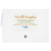 Wereldwoord pompoenen Kaart (Achterkant Horizontaal)