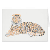 Wereldwoord Tijger Kaart (Voorkant Horizontaal)