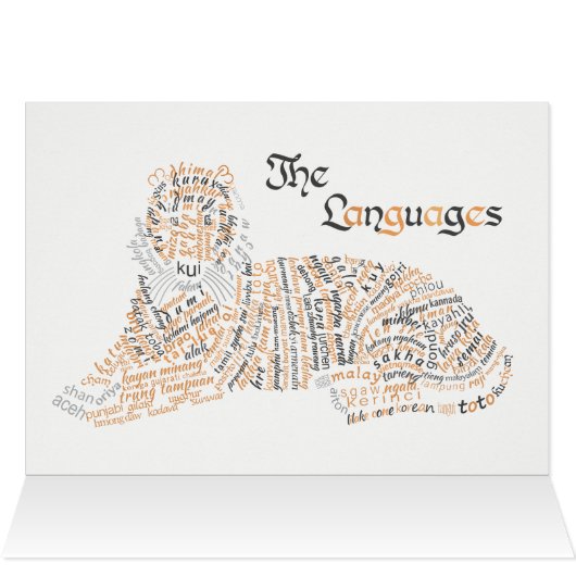 Wereldwoord Tijger Kaart (Binnen Horizontaal (Boven))