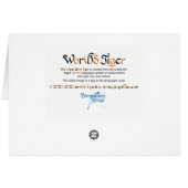 Wereldwoord Tijger Kaart (Achterkant Horizontaal)