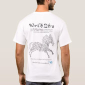 Wereldwoord Zebra T-shirt (Achterkant)