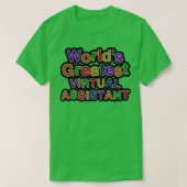 Wereldx27s grootste virtuele assistent t-shirt (Design voorkant)