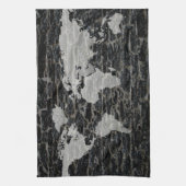 Wereldzwarte muur theedoek (Verticaal)