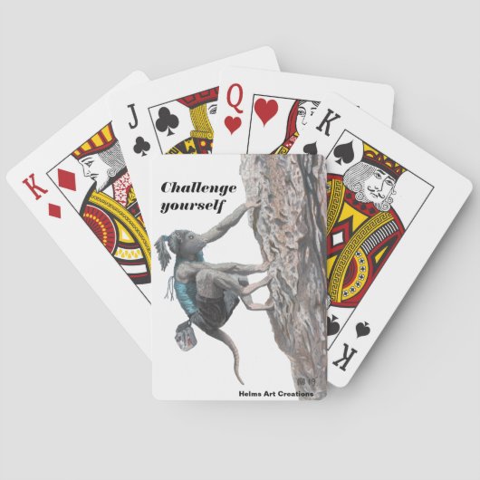 Wererat Girl Rock beklimt de uitdaging van spelkaa Pokerkaarten (Achterkant)