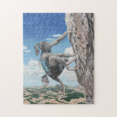 Wererat Girl Rock beklimt Medium Fantasy Puzzle Legpuzzel (Verticaal)