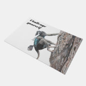 Wererat Girl Rock Klimende Challenge Doormat Deurmat (Schuin)