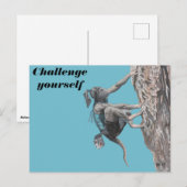 Wererat Meisje Gratis Klimmen Fantasy Art Briefkaa Briefkaart (Voorkant / Achterkant)