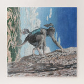 Wererat Meisje Rock Klimmen Grote Fantasy Puzzel (Horizontaal)