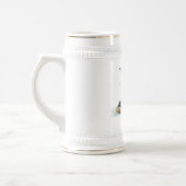 Wererat Snowboarder Fantasy Art Beer Stein Bierpul (Links)
